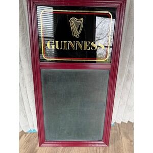 Vintage Guinness Chalkboard Sign Wood Frame Gold Foil Logo Pub Bar Decor Beeco